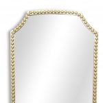 Homeroots - 64" Gold Metal Beaded Arch Full Length Hanging Mirror - Image 8