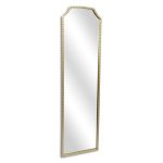 Homeroots - 64" Gold Metal Beaded Arch Full Length Hanging Mirror - Image 3