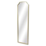 Homeroots - 64" Gold Metal Beaded Arch Full Length Hanging Mirror - Image 4