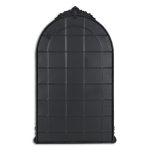 Homeroots - 34" Black Metal Arch Accent Mirror - Image 5