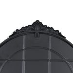 Homeroots - 34" Black Metal Arch Accent Mirror - Image 6