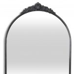 Homeroots - 34" Black Metal Arch Accent Mirror - Image 8
