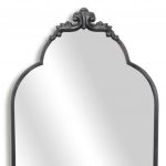 Homeroots - 65" Black Metal Arch Full Length Hanging Mirror - Image 7