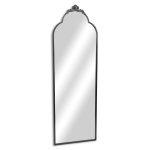 Homeroots - 65" Black Metal Arch Full Length Hanging Mirror - Image 3