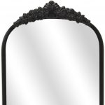 Homeroots - 16" Black Metal Arch Accent Mirror - Image 8