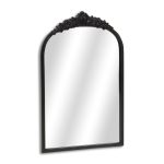 Homeroots - 16" Black Metal Arch Accent Mirror - Image 2