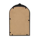 Homeroots - 16" Black Metal Arch Accent Mirror - Image 4