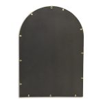 Homeroots - 34" Gold Metal Beaded Arch Accent Mirror - Image 5