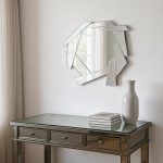 Homeroots - 37" Silver Abstract Frameless Accent Mirror - Image 2