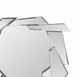 Homeroots - 37" Silver Abstract Frameless Accent Mirror - Image 4