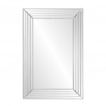 Homeroots - 39" Silver Geo Lines Frameless Accent Mirror - Image 2