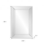 Homeroots - 39" Silver Geo Lines Frameless Accent Mirror - Image 9