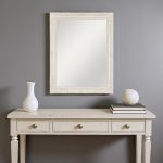 Homeroots - 40" White Wood Ornate Framed Accent Mirror - Image 2