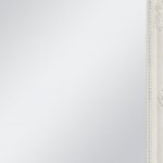Homeroots - 40" White Wood Ornate Framed Accent Mirror - Image 7