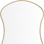 Homeroots - 39" Gold Abstract Wavy Geometric Framed Accent Mirror - Image 4