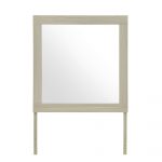 Homeroots - 35" Natural Wood Square Frame Mounted Dresser Mirror - Image 2