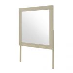 Homeroots - 35" Natural Wood Square Frame Mounted Dresser Mirror - Image 4
