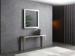 Whiteline Modern - Elena Grey Square Wall Mirror - Image 4