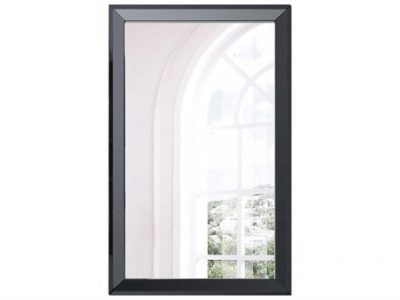 Whiteline Modern - Abrazo Black Rectangular Wall Mirror