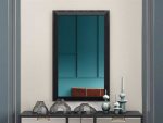 Whiteline Modern - Abrazo Black Rectangular Wall Mirror - Image 3