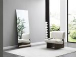 Whiteline Modern - Rosie Clear Rectangular Floor Mirror - Image 3