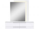 Whiteline Modern - Damien Damien White Rectangular Dresser Mirror - Image 2