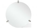 Whiteline Modern - Anaconda Silver Round Wall Mirror