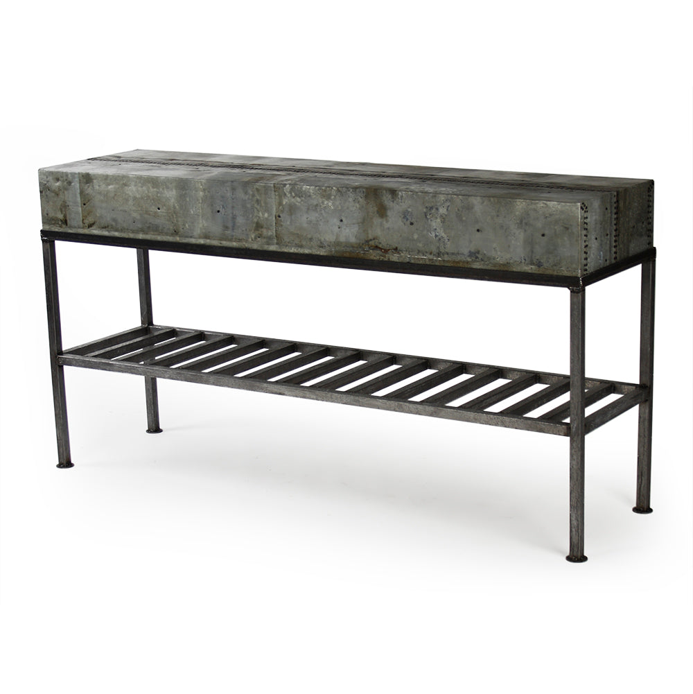 Zentique - Burke Patched Recycled Metal Console