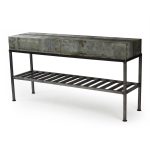 Zentique - Burke Patched Recycled Metal Console