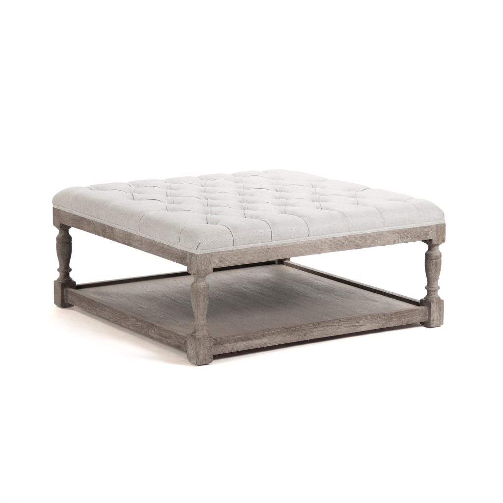 Zentique - Square Tufted Ottoman