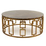 Zentique - Adelise Round Marble Top Coffee Table
