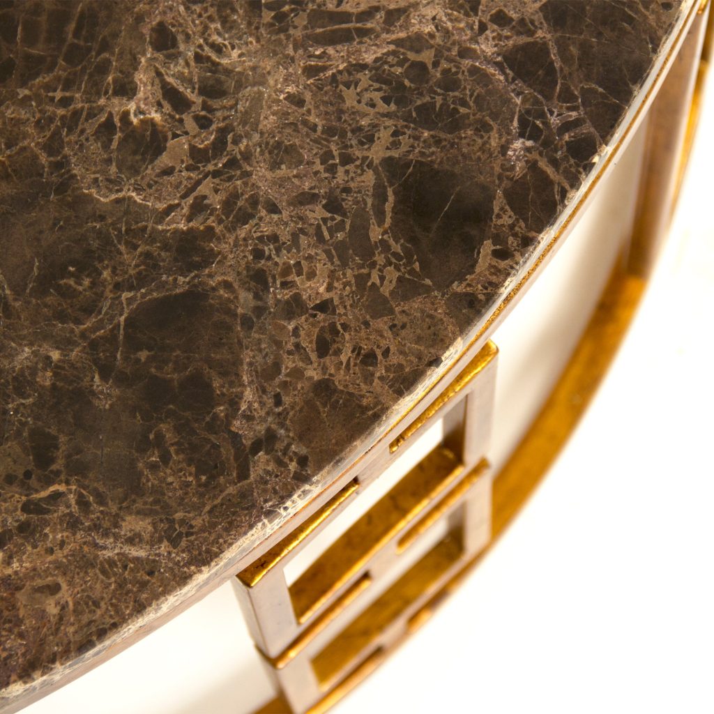 Zentique - Adelise Round Marble Top Coffee Table