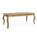Zentique - Rhone Oak Dining Table Butterfly Leaf