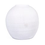 Matte White / Black Vase