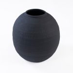 Matte White / Black Vase