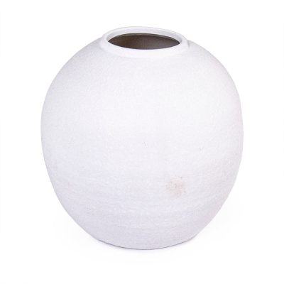 Matte White / Black Vase