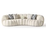Whiteline - Rhodes Curved Sofa