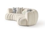 Whiteline - Rhodes Curved Sofa