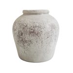 Distressed Grey Jar