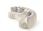 Whiteline - Rhodes Curved Sofa