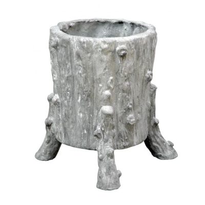 Oly Studio - Footed Bark Vase Large Frost White