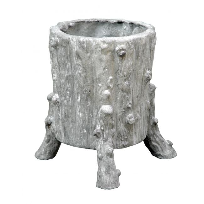 Oly Studio - Footed Bark Vase Large Frost White