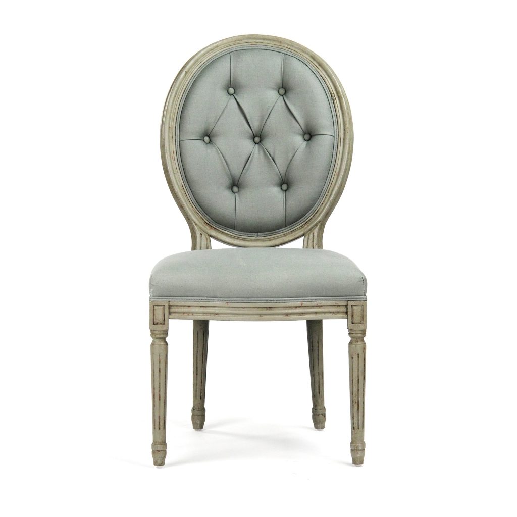 Zentique - Medallion Tufted Back Side Chair