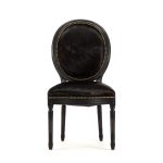 Zentique - Medallion Cowhide Chair B004 301-1 Cow BL