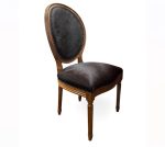 Zentique - Medallion Cowhide Chair B004 E106 Cow BL
