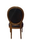 Zentique - Medallion Cowhide Chair B004 E106 Cow BL