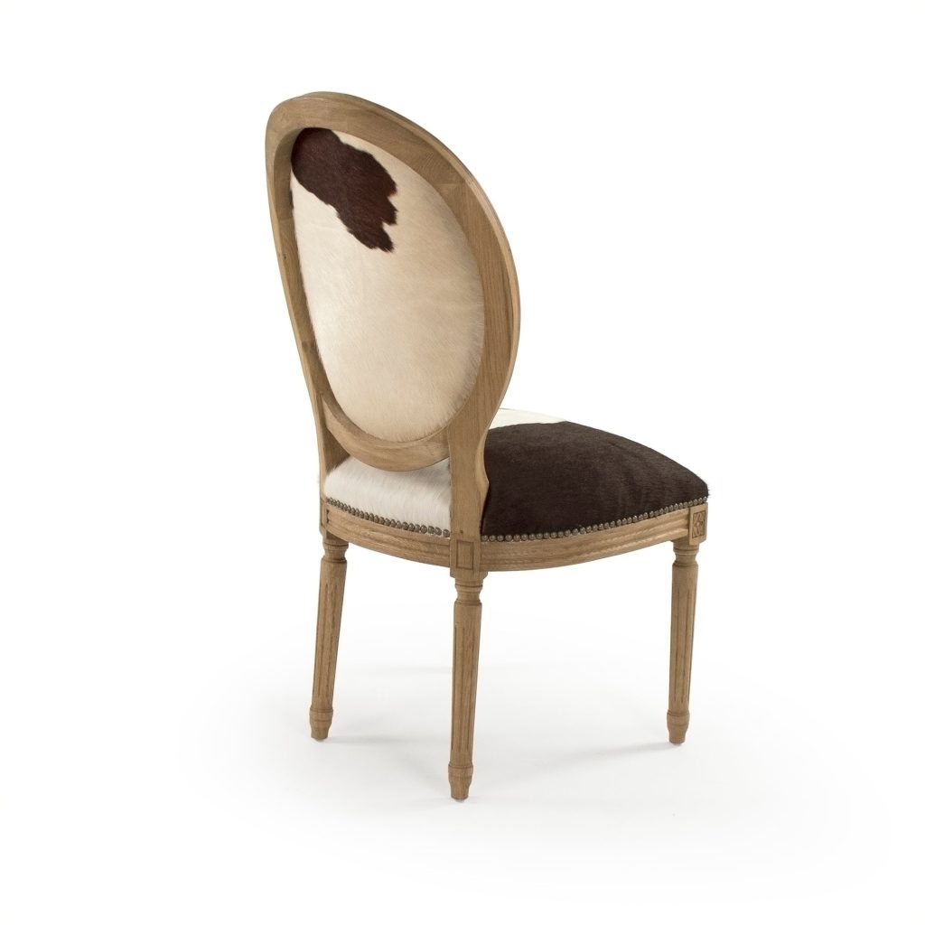 Zentique - Medallion Cowhide Chair B004 E255 Cow BRW