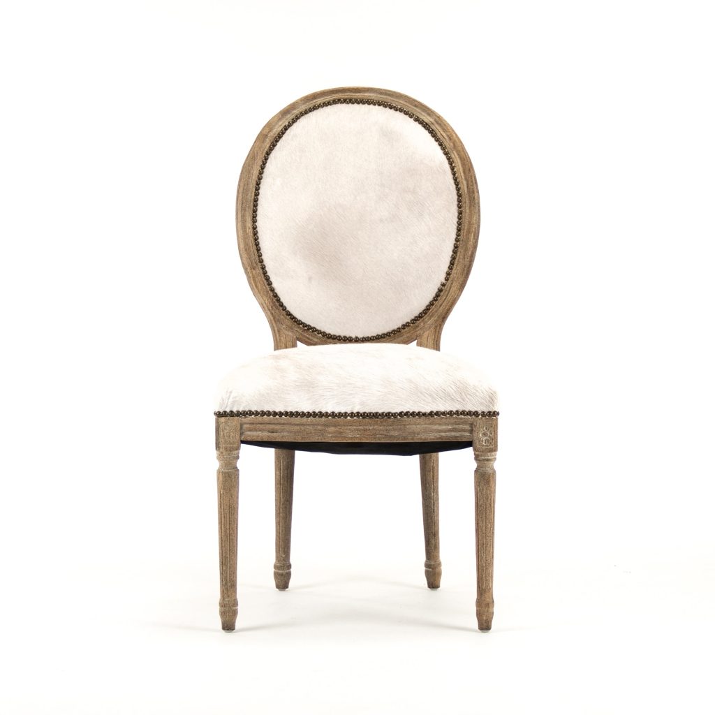 Zentique - Medallion Cowhide Chair B004 E272 Cow W