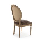 Zentique - Medallion Leather Side Chair