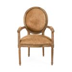 Zentique - Medallion Cowhide Arm Chair B009 E272 Cow B